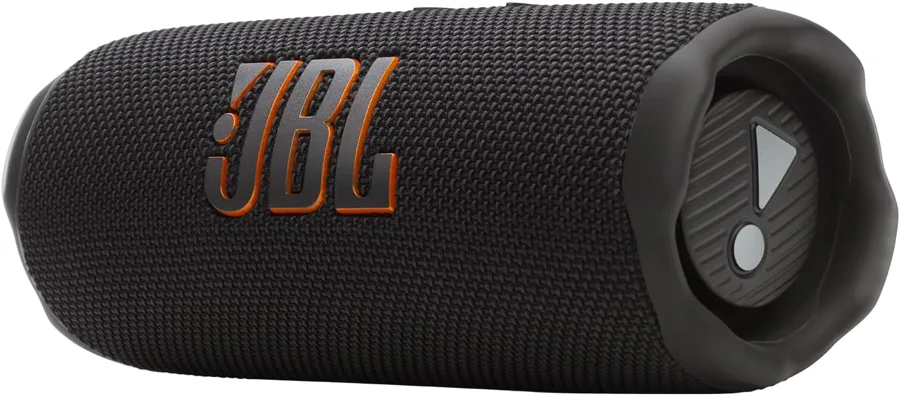 Cassa JBL Flip 7 nera in orizzontale