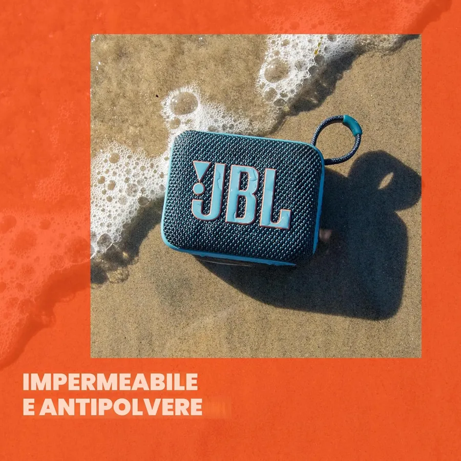 Banner JBL Go 4 impermeabile e antipolvere