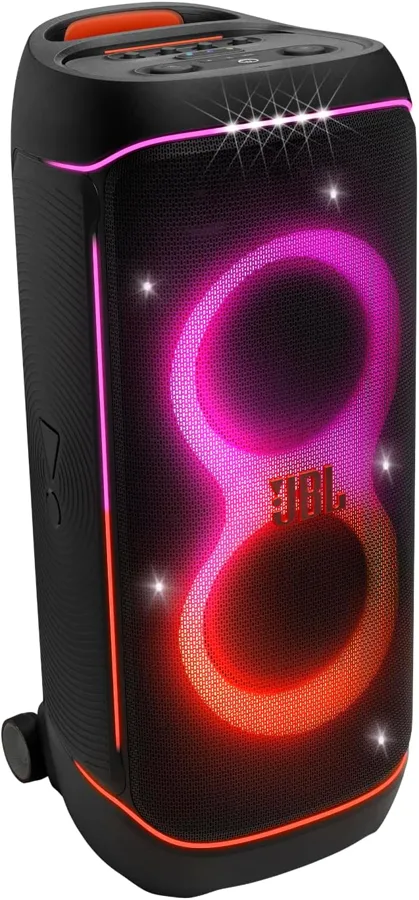 Cassa JBL PartyBox 720 con giochi di luce accesi